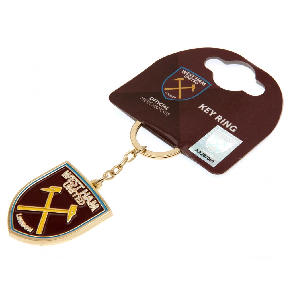 West Ham United FC Crest Metal Keyring - Image 3