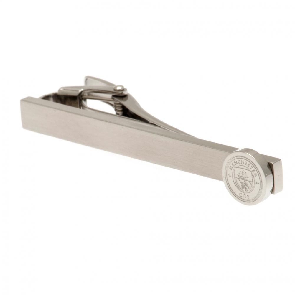 Manchester City FC Stainless Steel Crest Tie Slide & Cufflink Set - Image 3