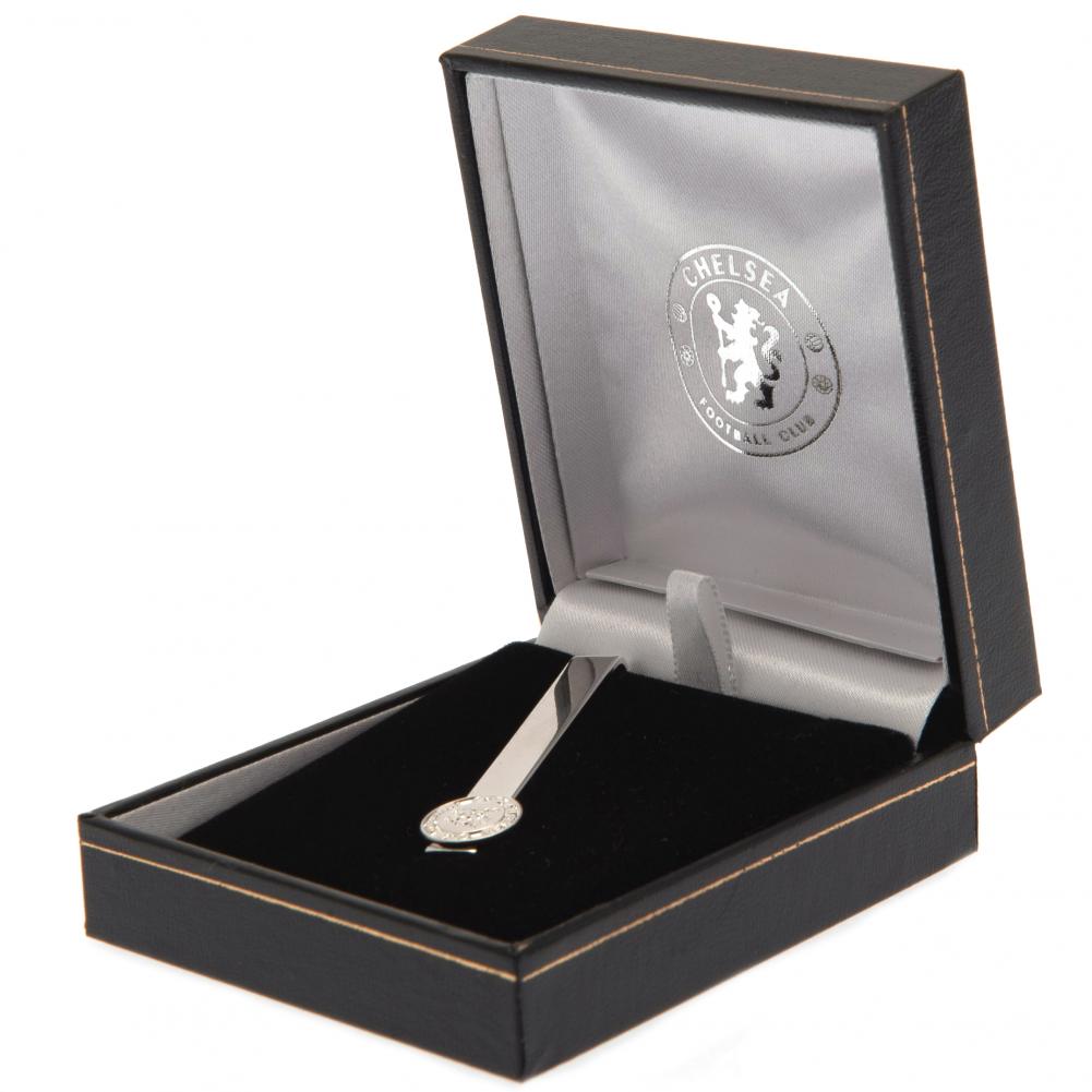 Chelsea FC Crest Silver Plated Tie Slide - Image 3