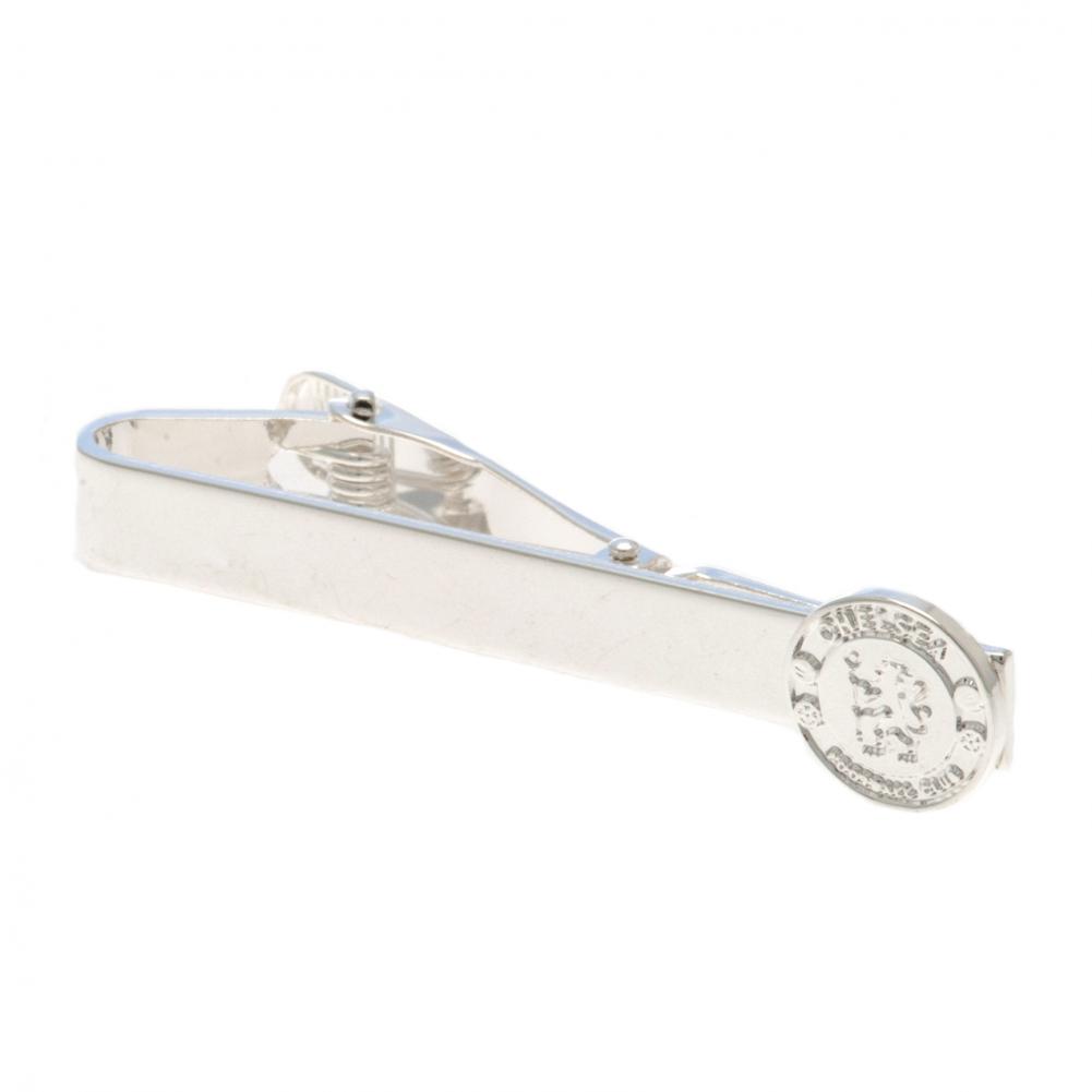 Chelsea FC Crest Silver Plated Tie Slide