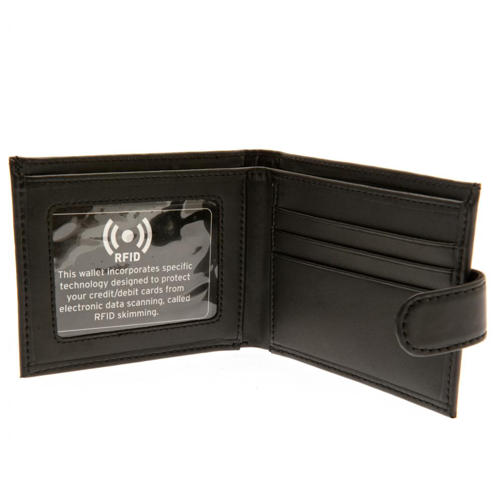 Celtic FC Black Leather rfid Anti Fraud Wallet - Image 2