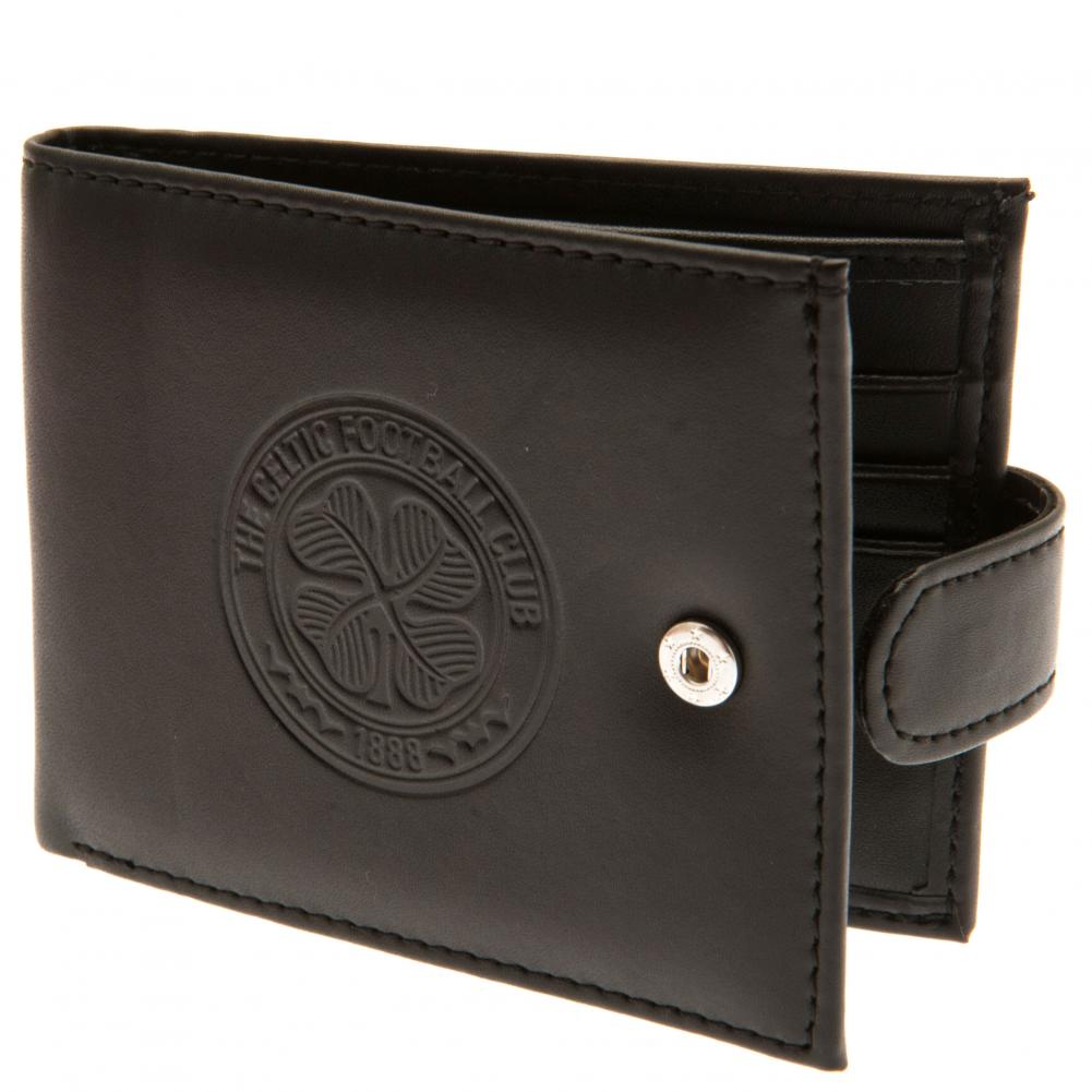 Celtic FC Black Leather rfid Anti Fraud Wallet - Image 3