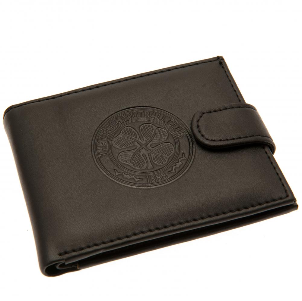 Celtic FC Black Leather rfid Anti Fraud Wallet