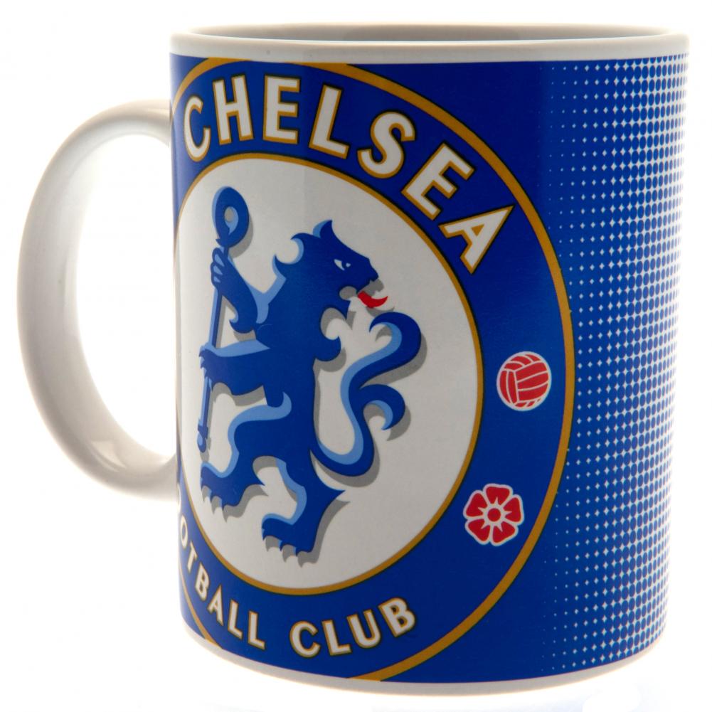 Chelsea FC 11oz Crest Halftone Design Mug