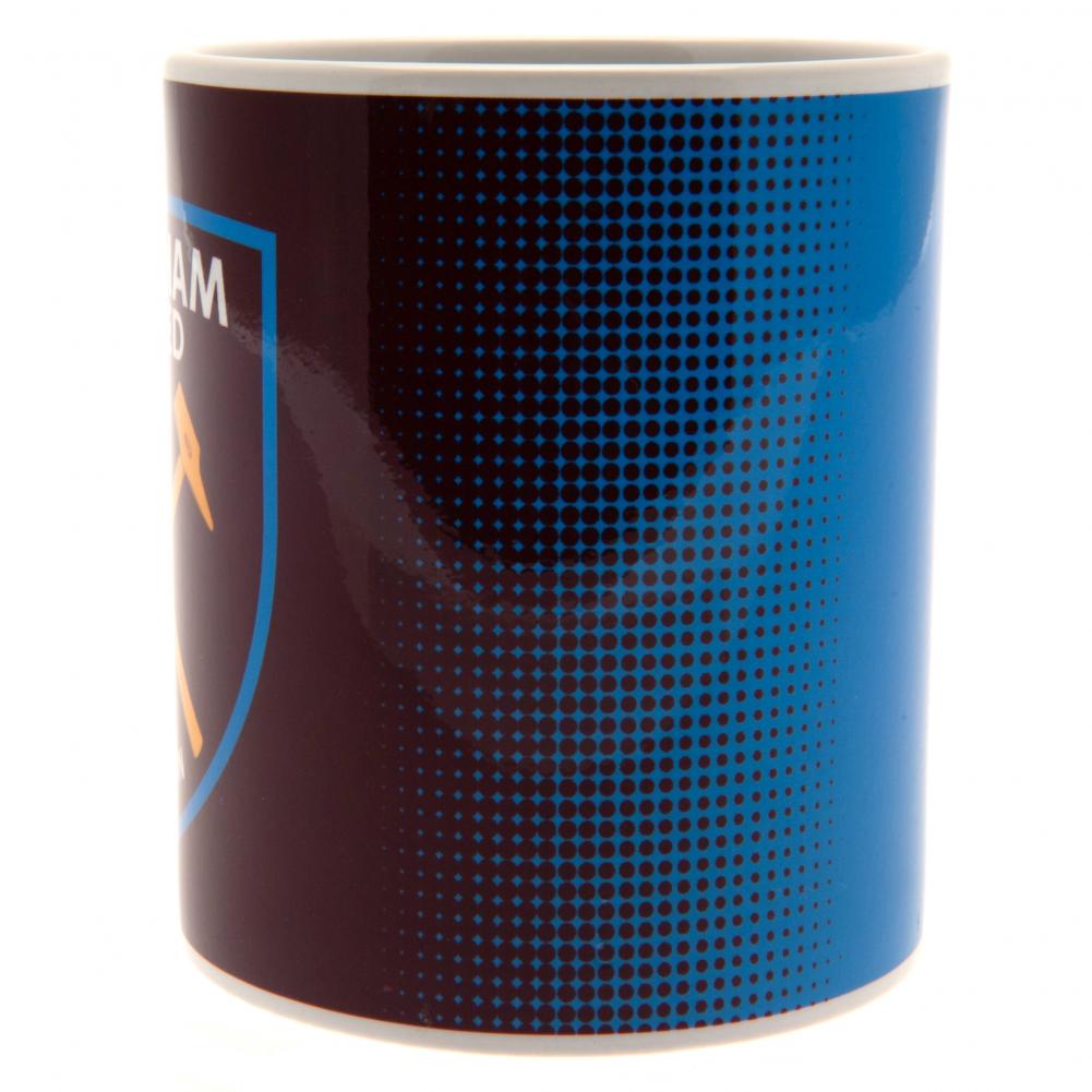 west ham united halftone design mug