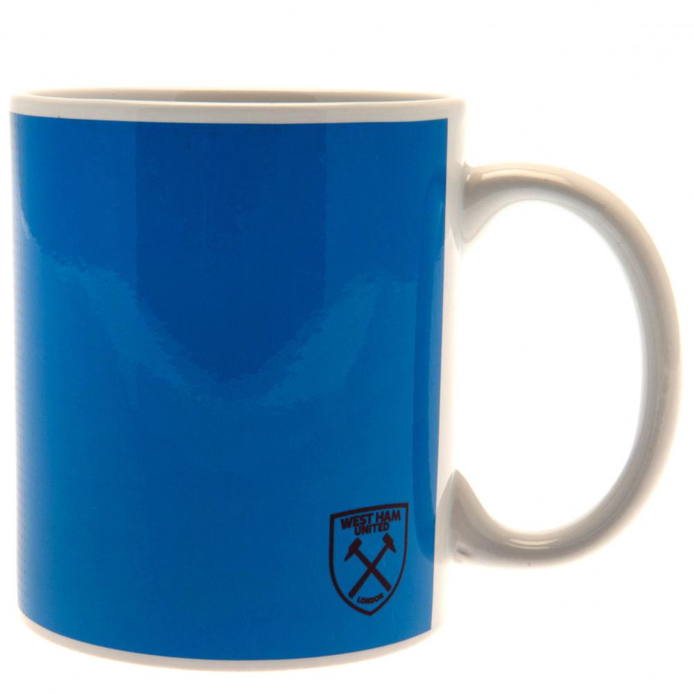 west ham united halftone design mug