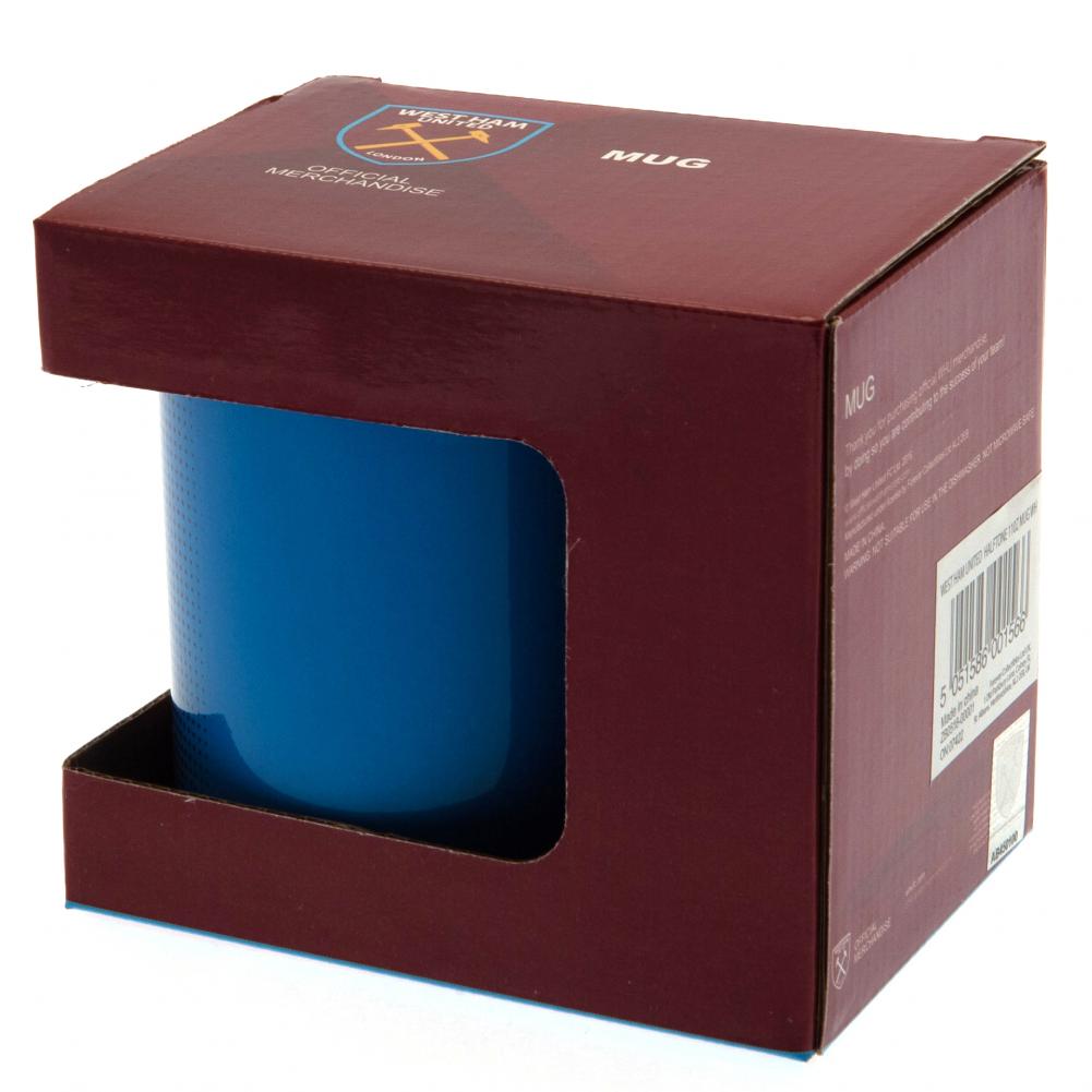 west ham united halftone design mug