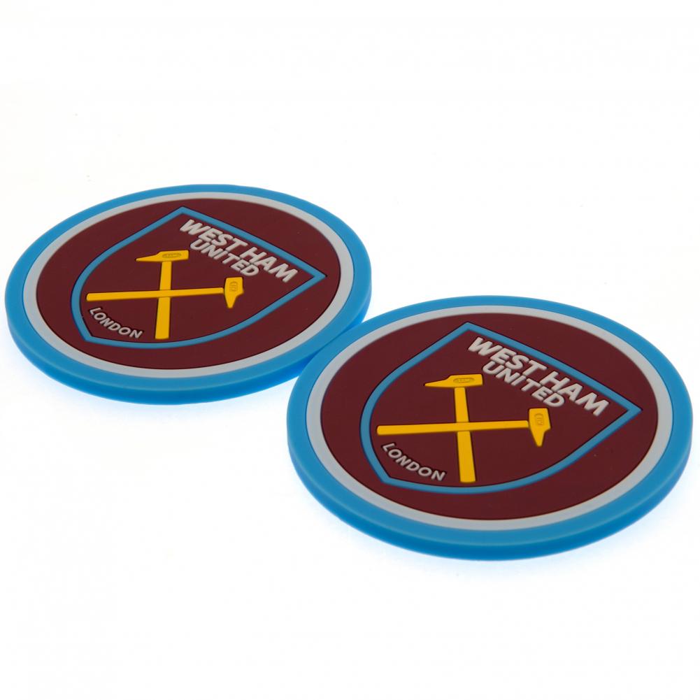 West Ham United FC 2 Pack Silicone Coaster Set - Image 2