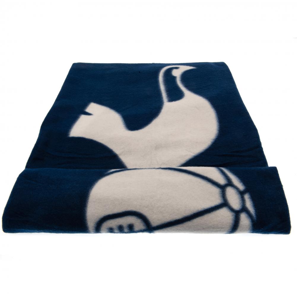 Tottenham Hotspur FC Crest Pulse Design Navy Blue Fleece Blanket - Image 2