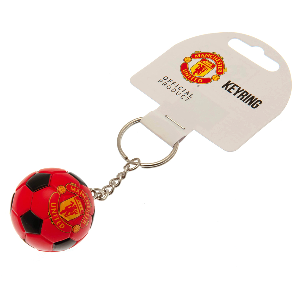 Manchester United FC Crest Football Keyring - Image 3