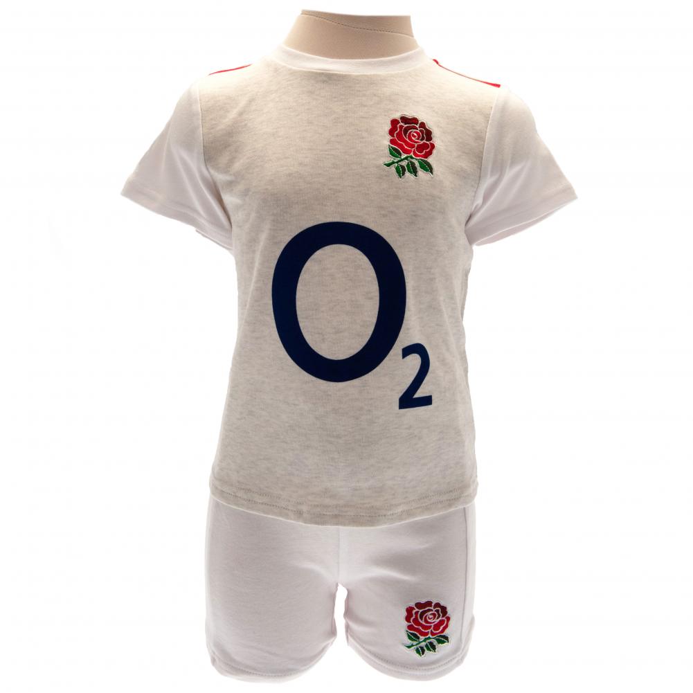 England RFU 6/9 Months Rose Shirt & Short Set