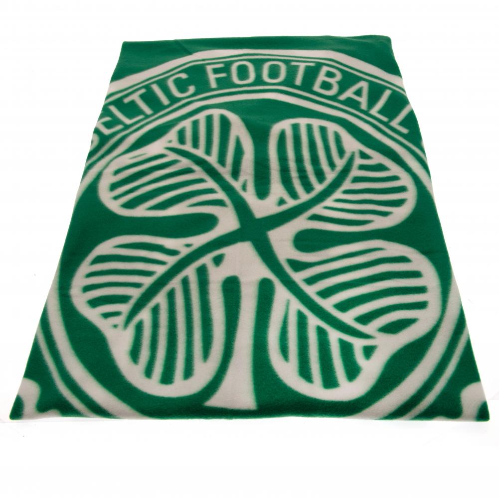 Celtic FC Crest Green Fleece Blanket - Image 2