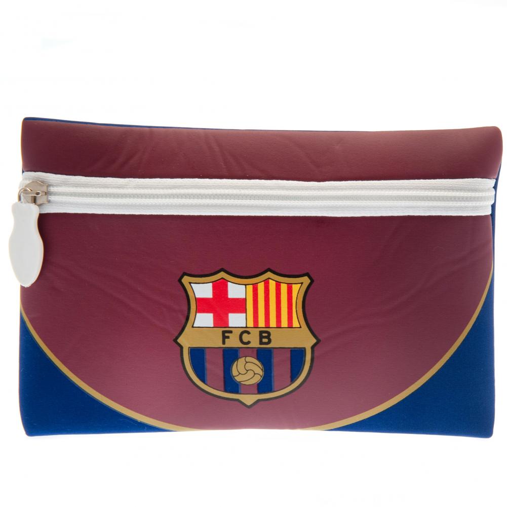 FC Barcelona Crest Swoop Design Neoprene Pencil Case - Image 2