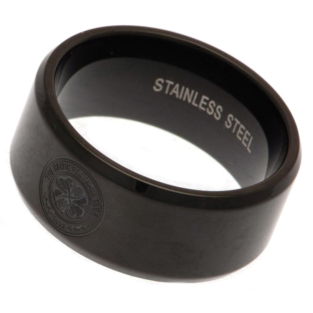 Celtic FC Black Ion Plated Ring Medium - Image 2