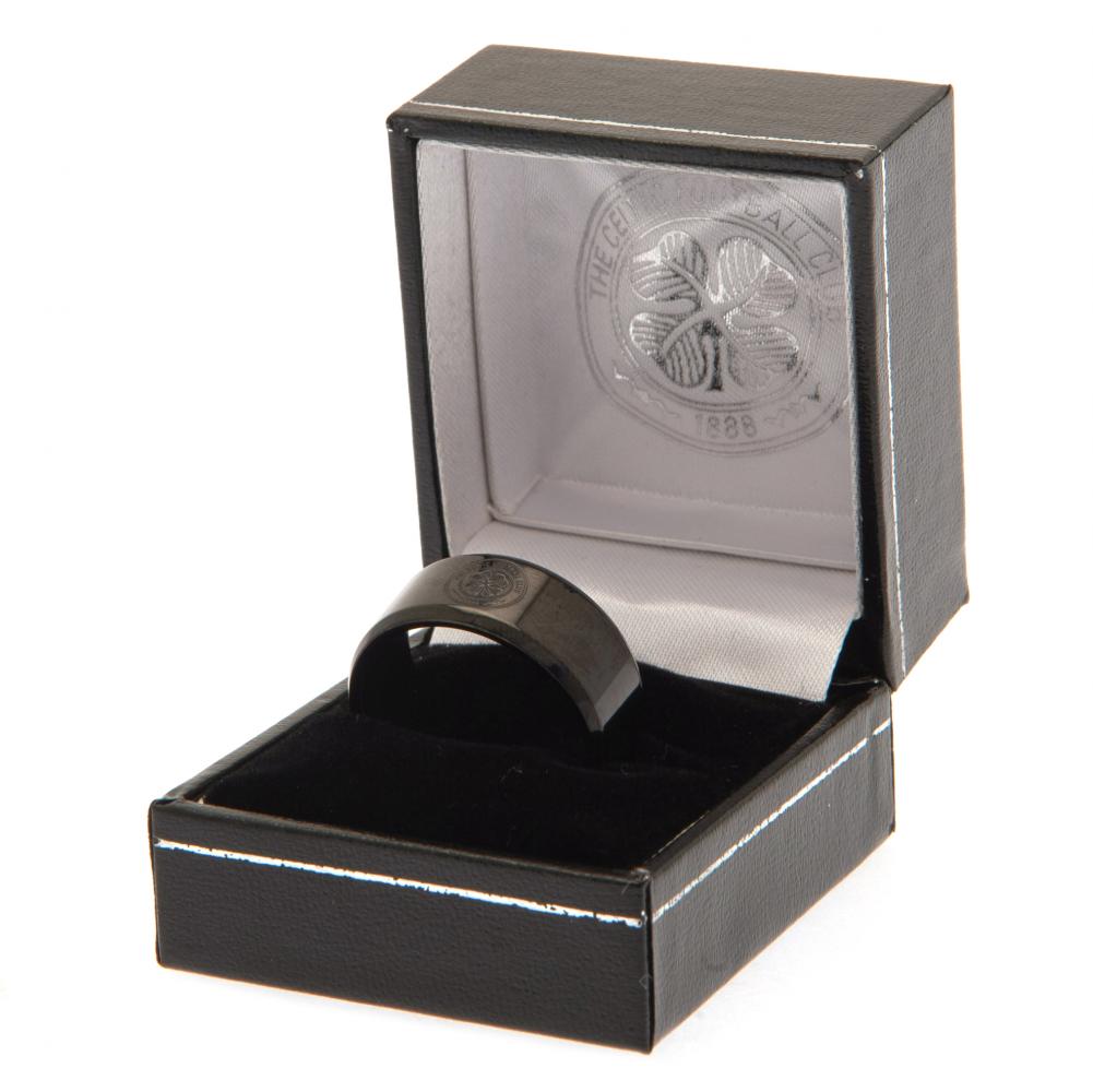 Celtic FC Black Ion Plated Ring Medium - Image 3