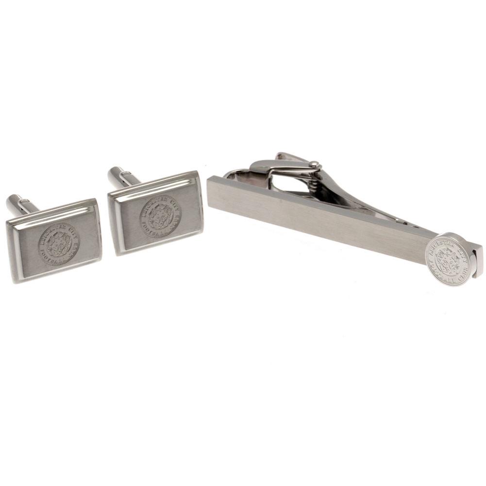 Leicester City FC Crest Tie Slide & Cufflink Set