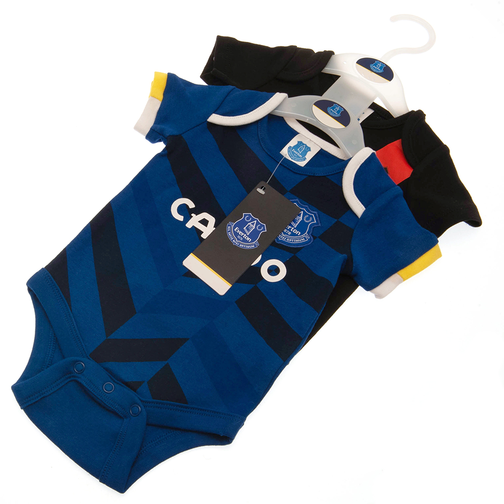 Everton FC 3/6 Months 2 Pack Bodysuit - Image 3