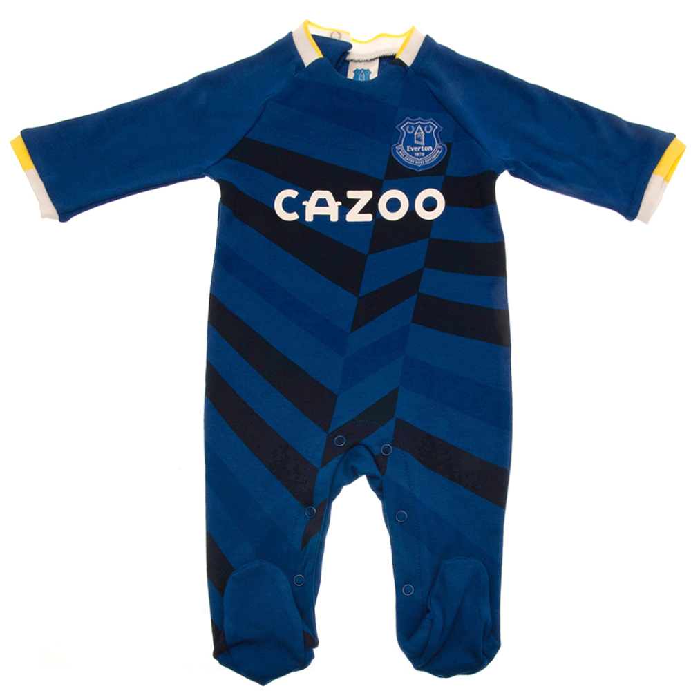 Everton FC 12/18 Months Long Sleeved Sleepsuit