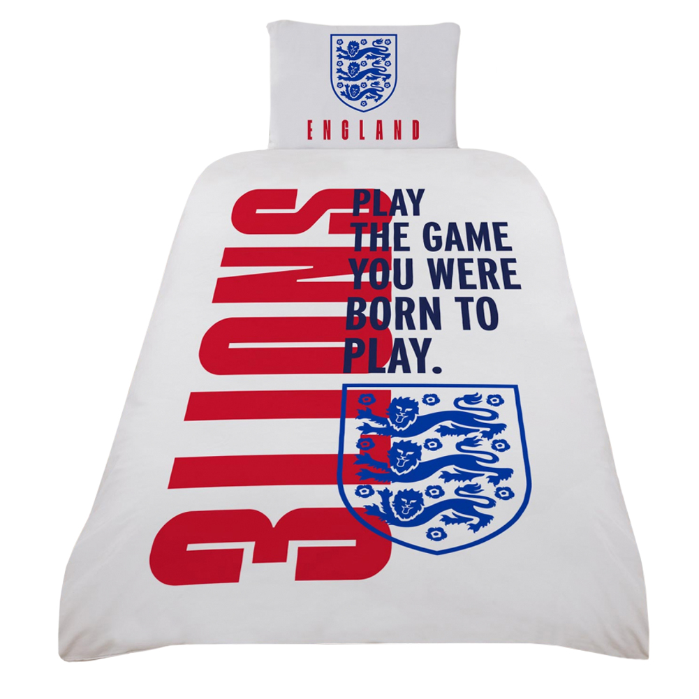 England FA Three Lions Single Duvet Set