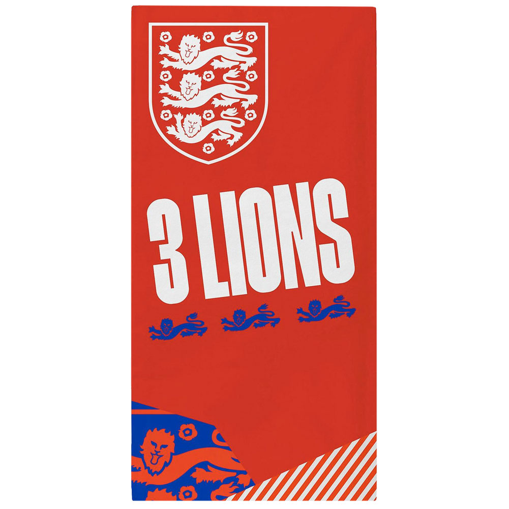 England FA 100% Cotton Three Lions Towel