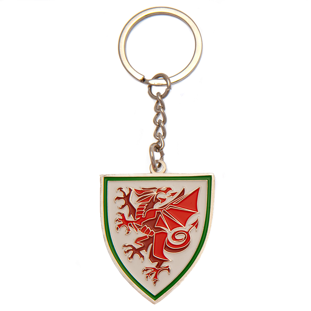 FA Wales Crest Metal Keyring