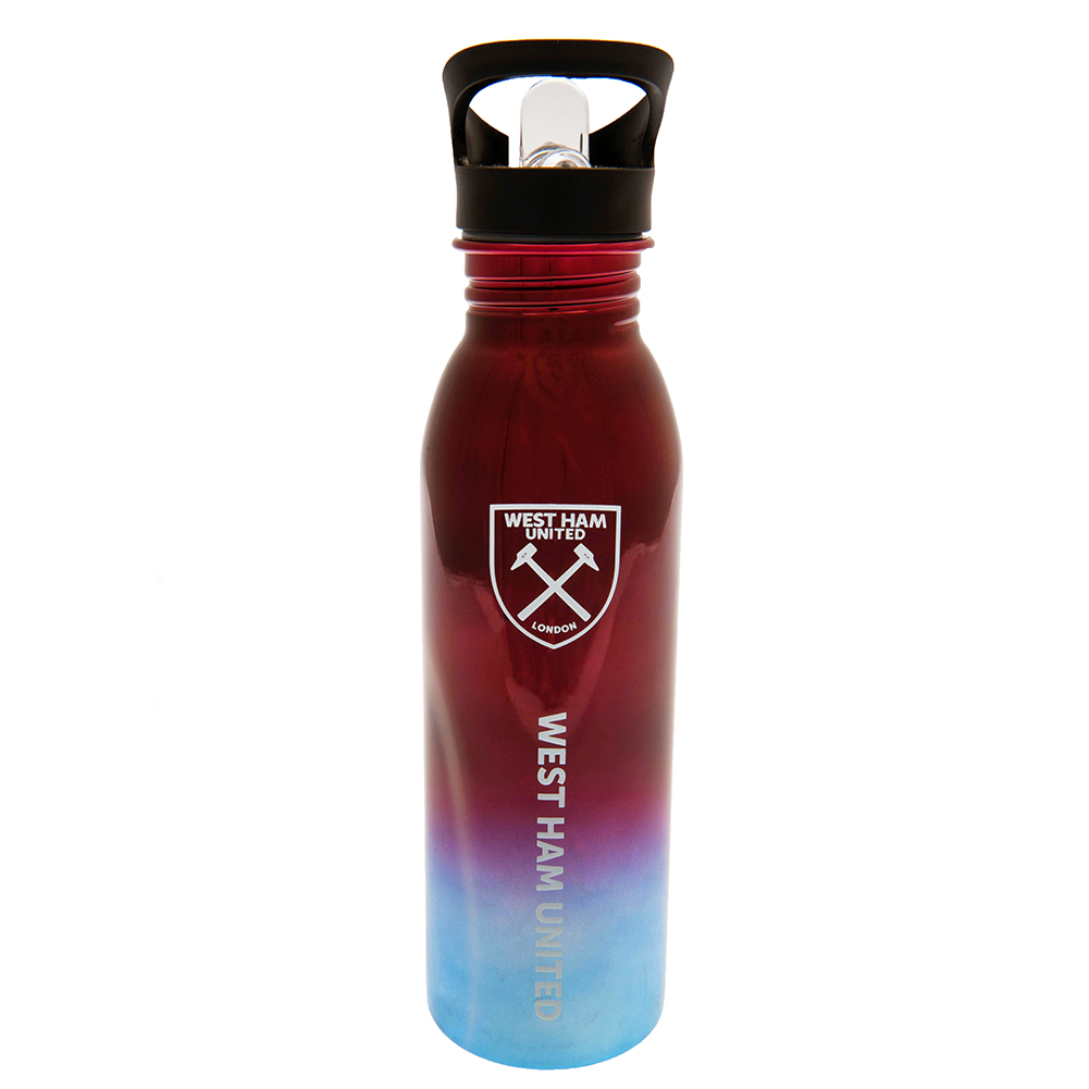 west ham united metallic water bottle
