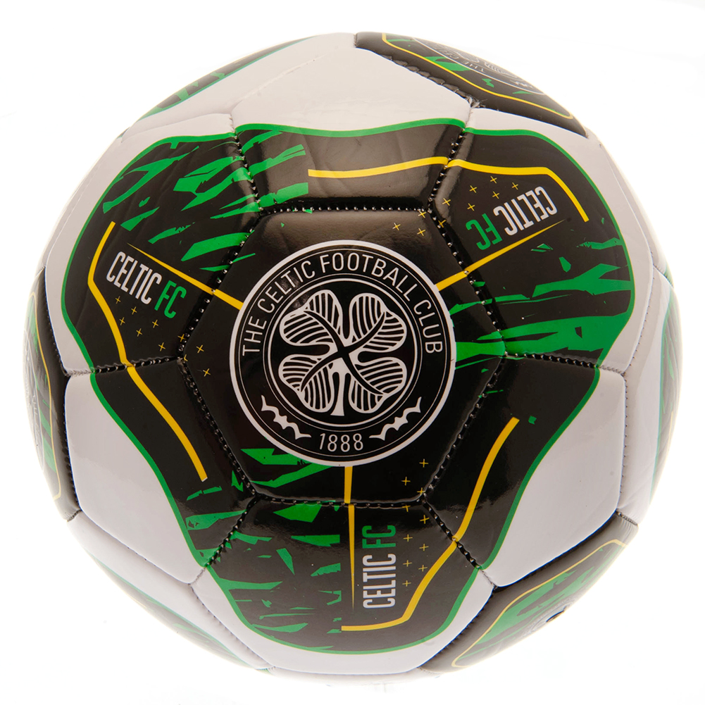 Celtic FC Size 5 - 26 Panel Tracer Design Football - Image 2