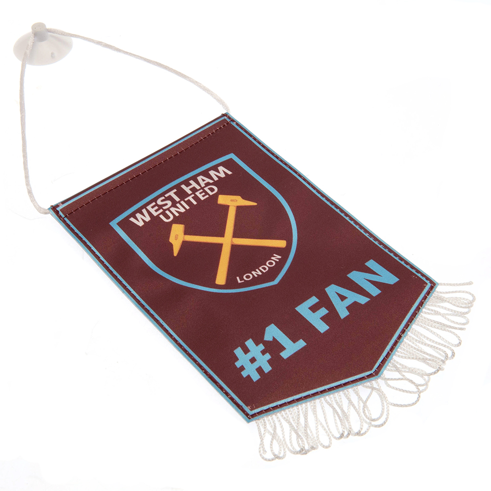 West Ham United FC Crest No1 Fan Mini Pennant - Image 2