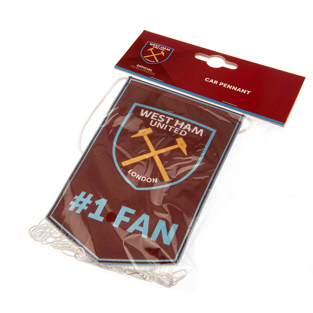 West Ham United FC Crest No1 Fan Mini Pennant - Image 3