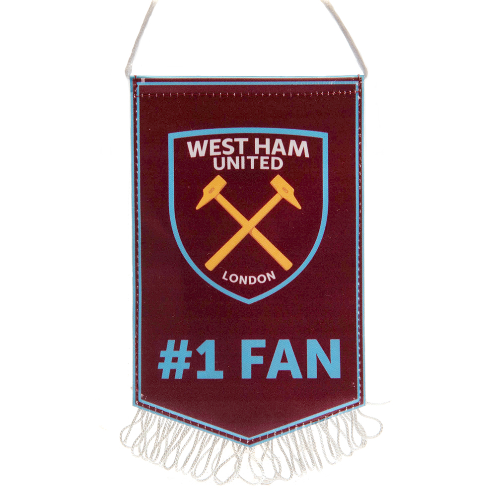 West Ham United FC Crest No1 Fan Mini Pennant