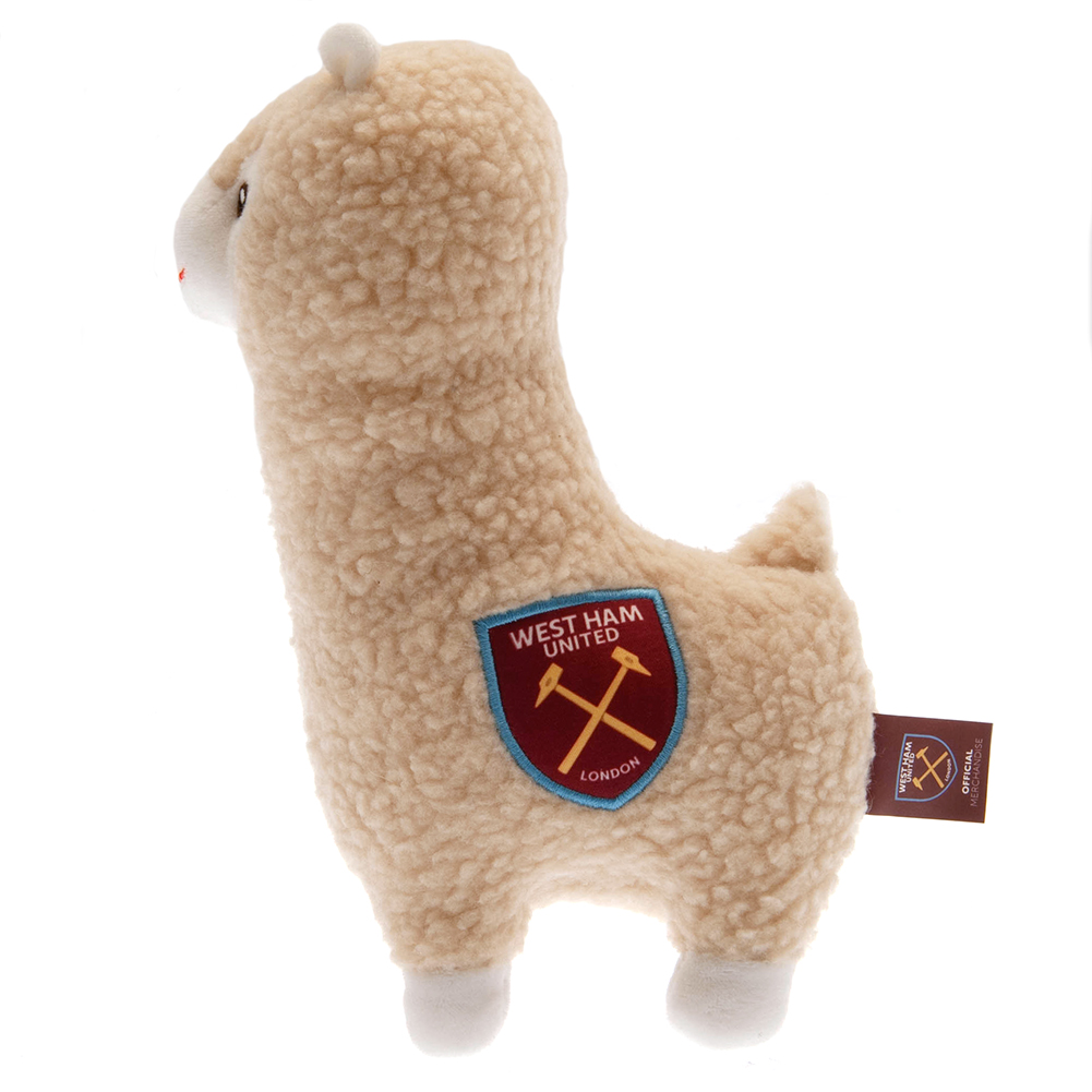 West Ham United FC Crest Cream Plush Llama - Image 3