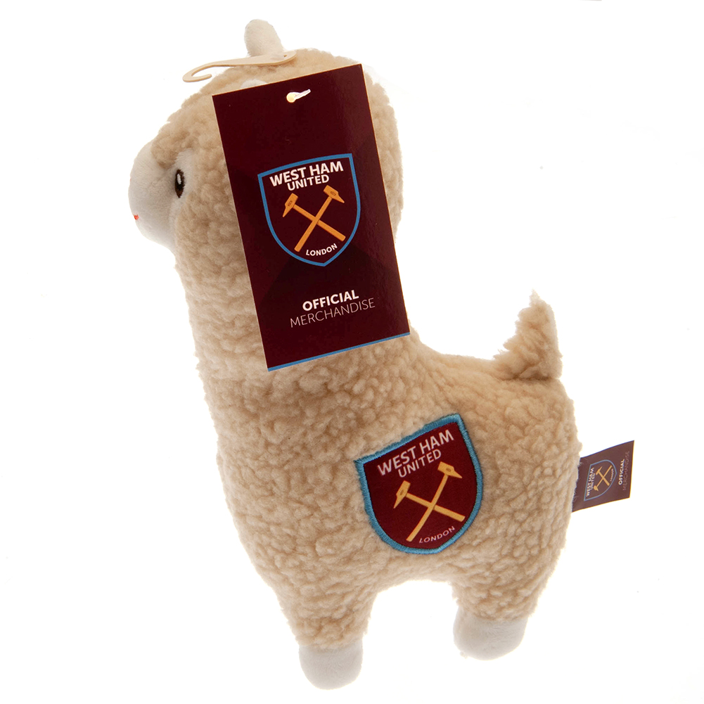 West Ham United FC Crest Cream Plush Llama - Image 4