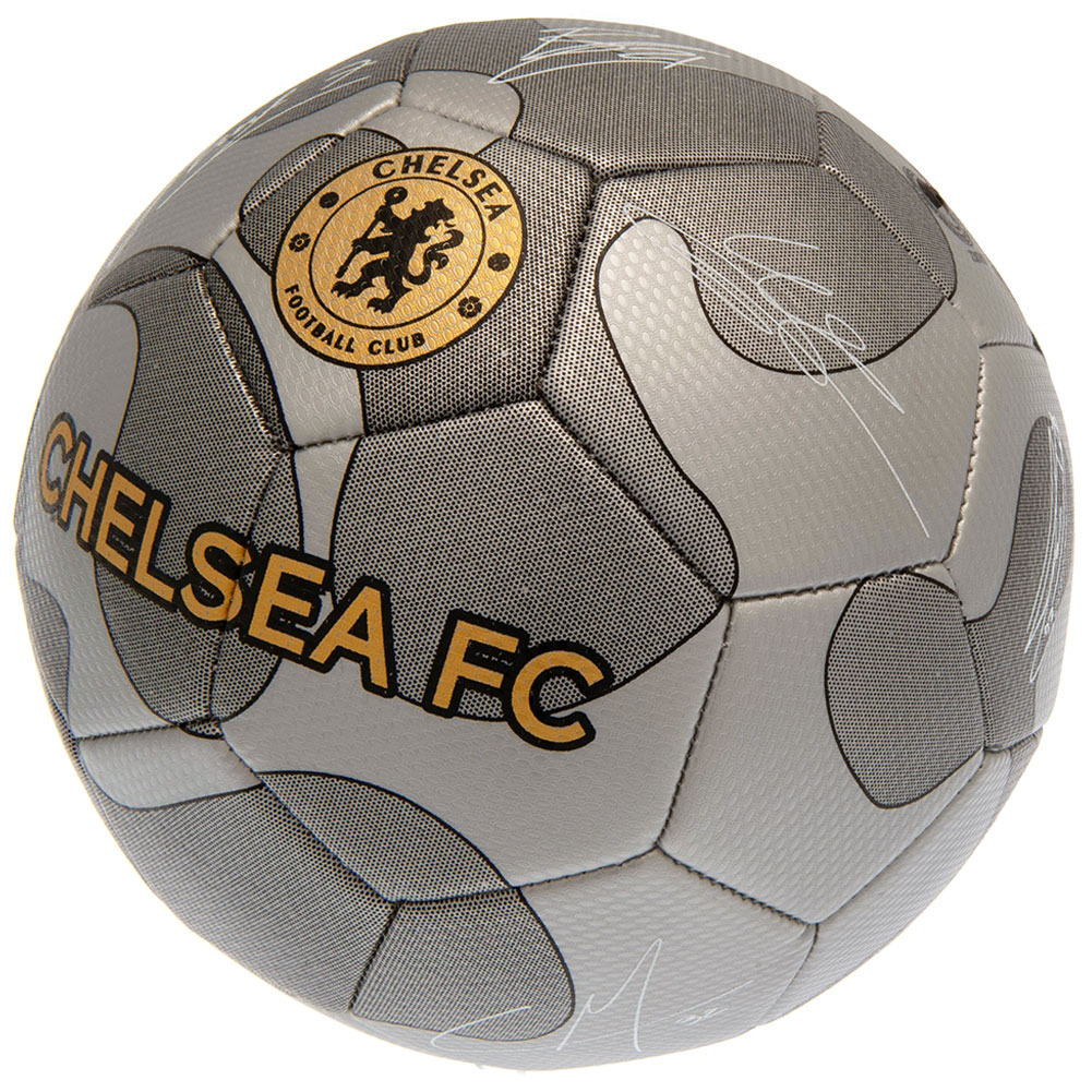 Chelsea FC Size 5 - 32 Panel Grey Camouflage Signature Football - Image 2