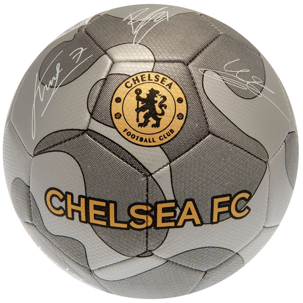 Chelsea FC Size 5 - 32 Panel Grey Camouflage Signature Football