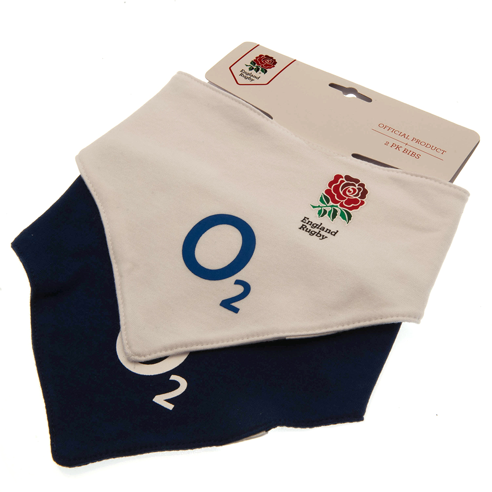 England RFU Printed Crest 2 Pack Bibs - Image 4
