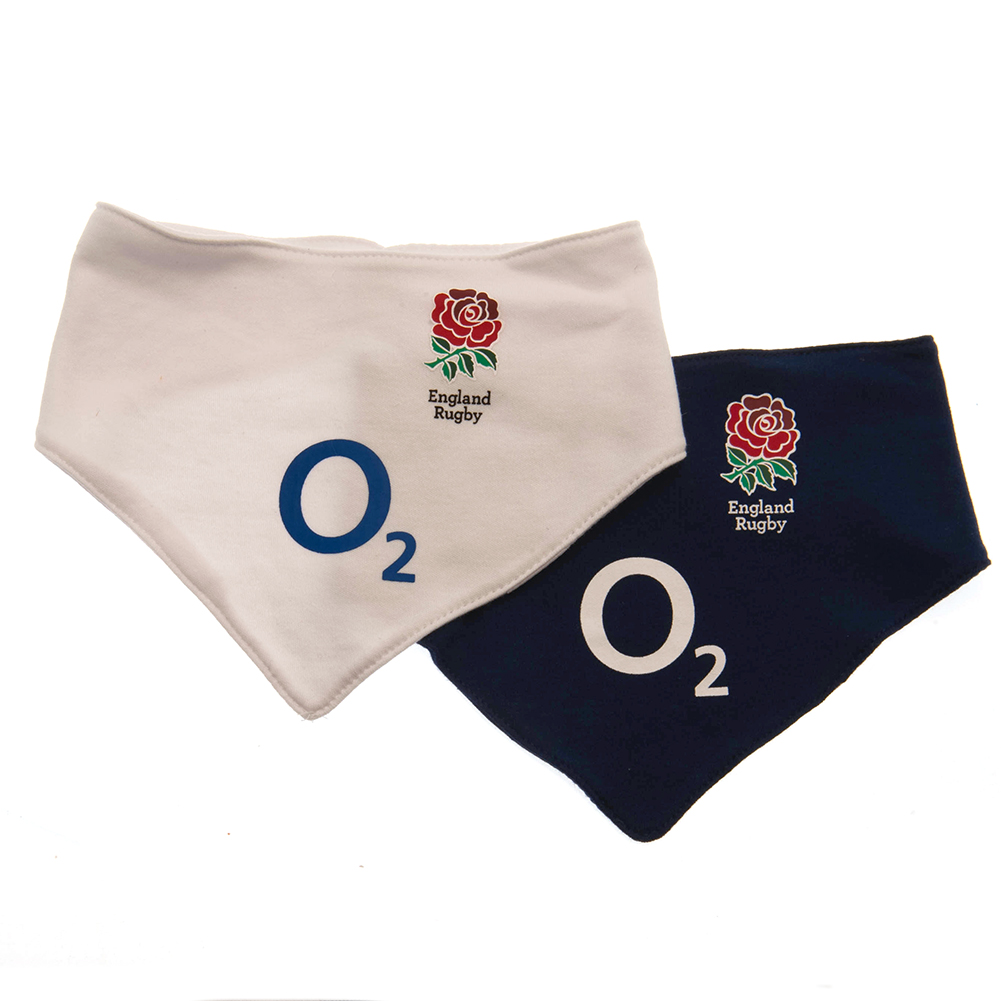 England RFU Printed Crest 2 Pack Bibs