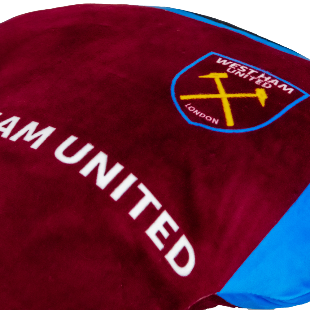 West Ham United FC Crest Plush Shirt Cushion - Image 2