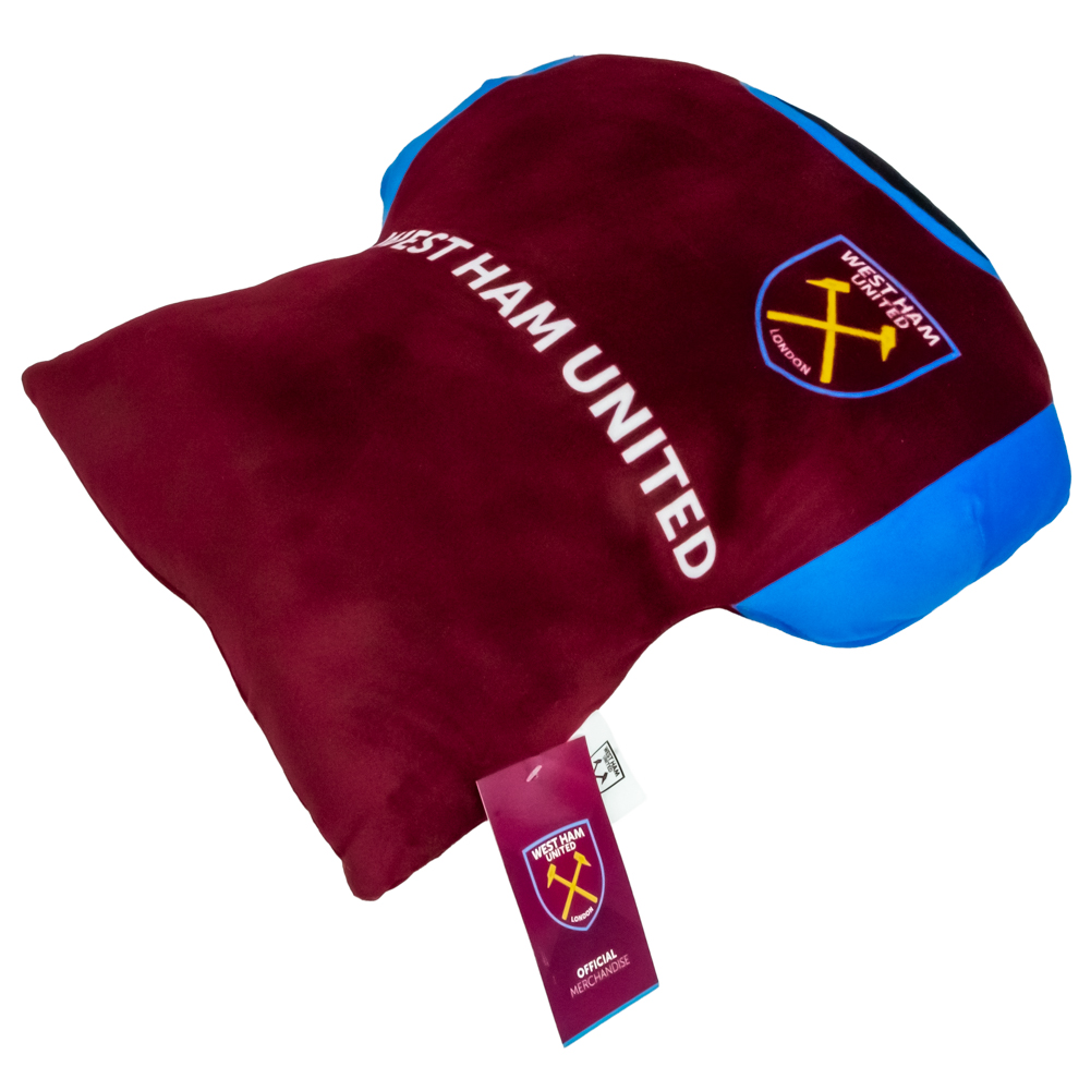 West Ham United FC Crest Plush Shirt Cushion - Image 3