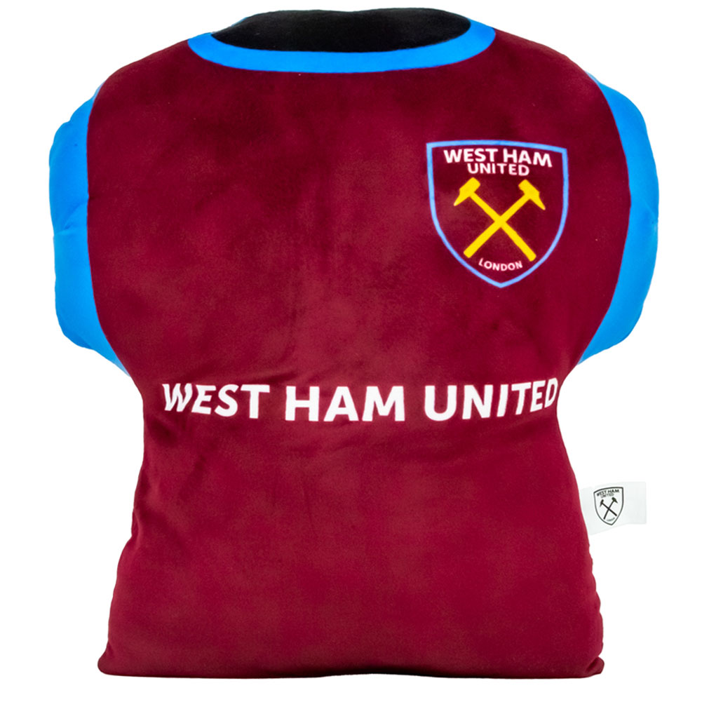 West Ham United FC Crest Plush Shirt Cushion