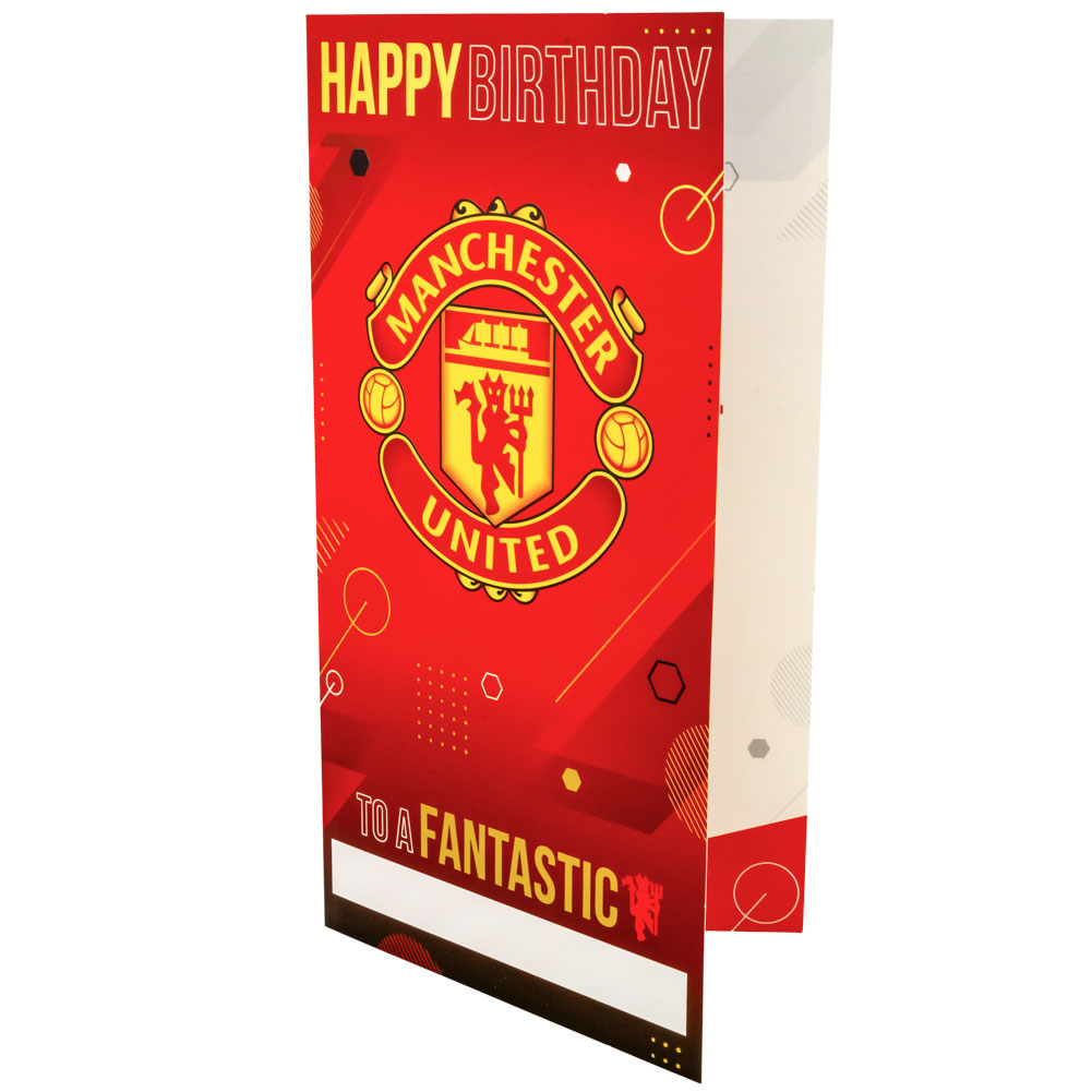 Manchester United FC Crest Personalised Birthday Card - Image 2
