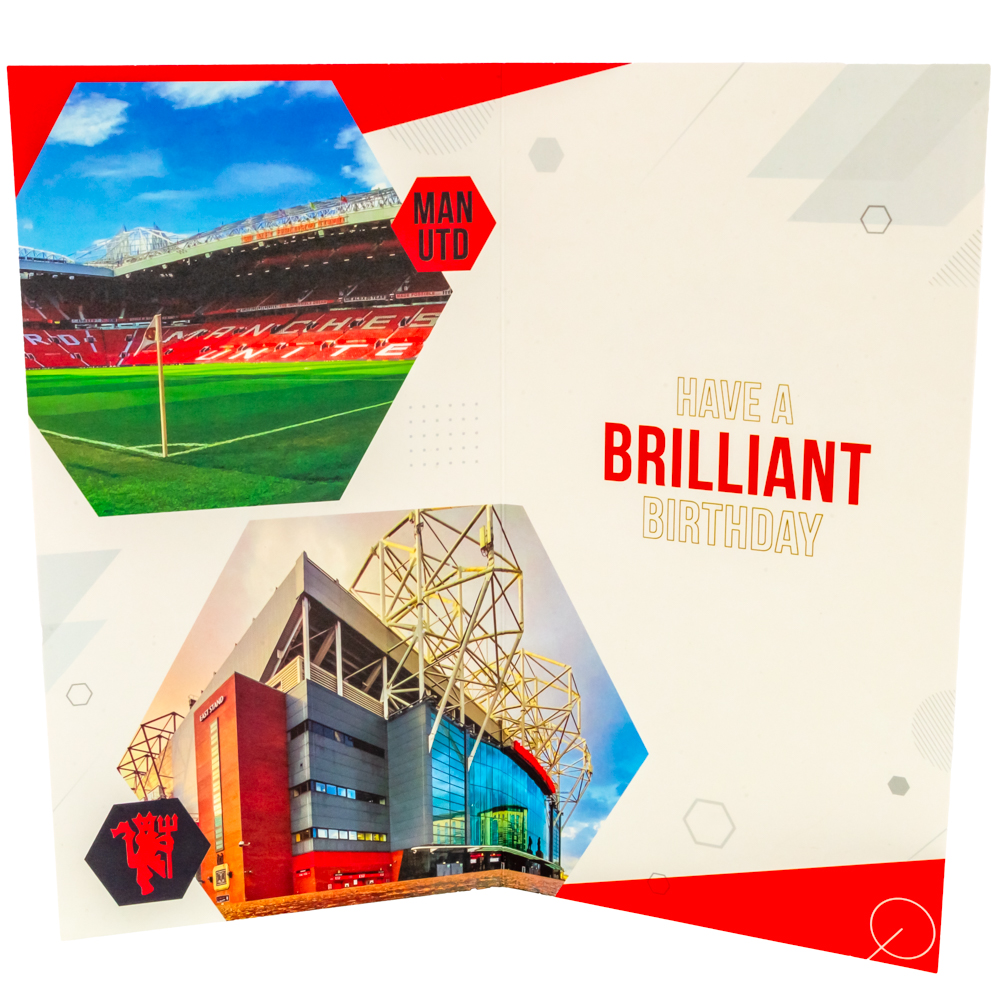 Manchester United FC Crest Personalised Birthday Card - Image 3