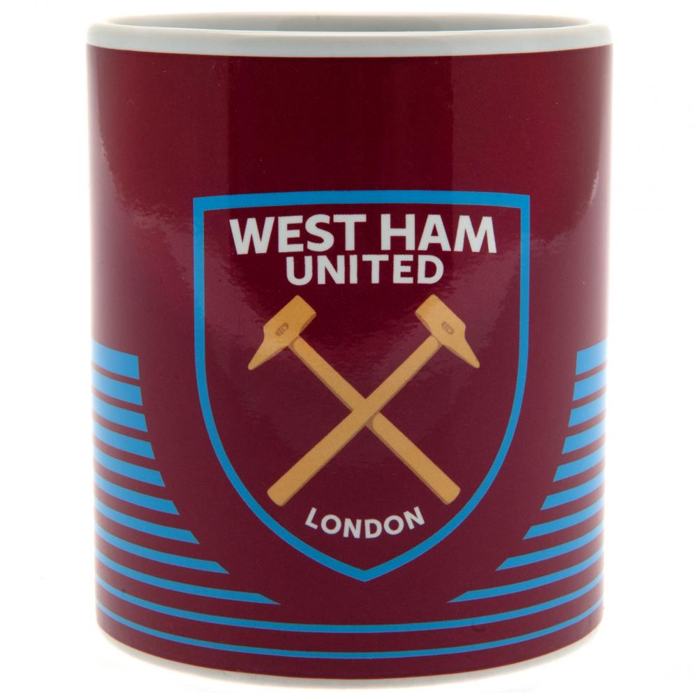 West Ham United FC Crest Linea Design Mug - Image 2