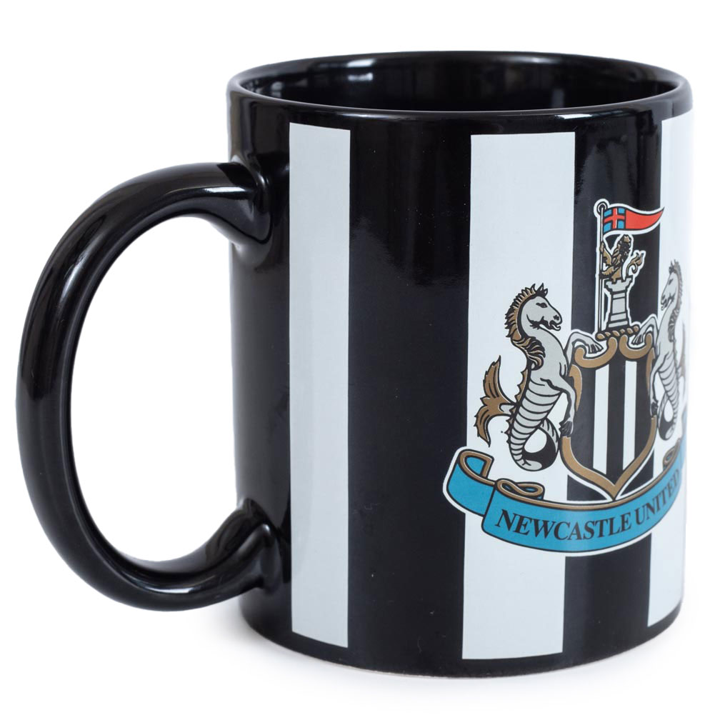 Newcastle United FC Crest 11oz Crest Striped Mug - Image 4