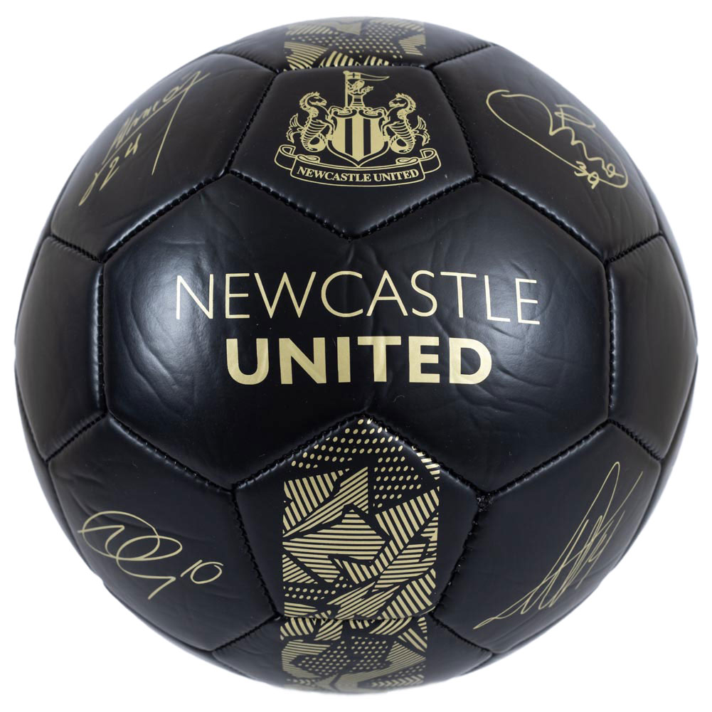 Newcastle United FC Size 5 - 32 Panel Signature Gold Phantom Football