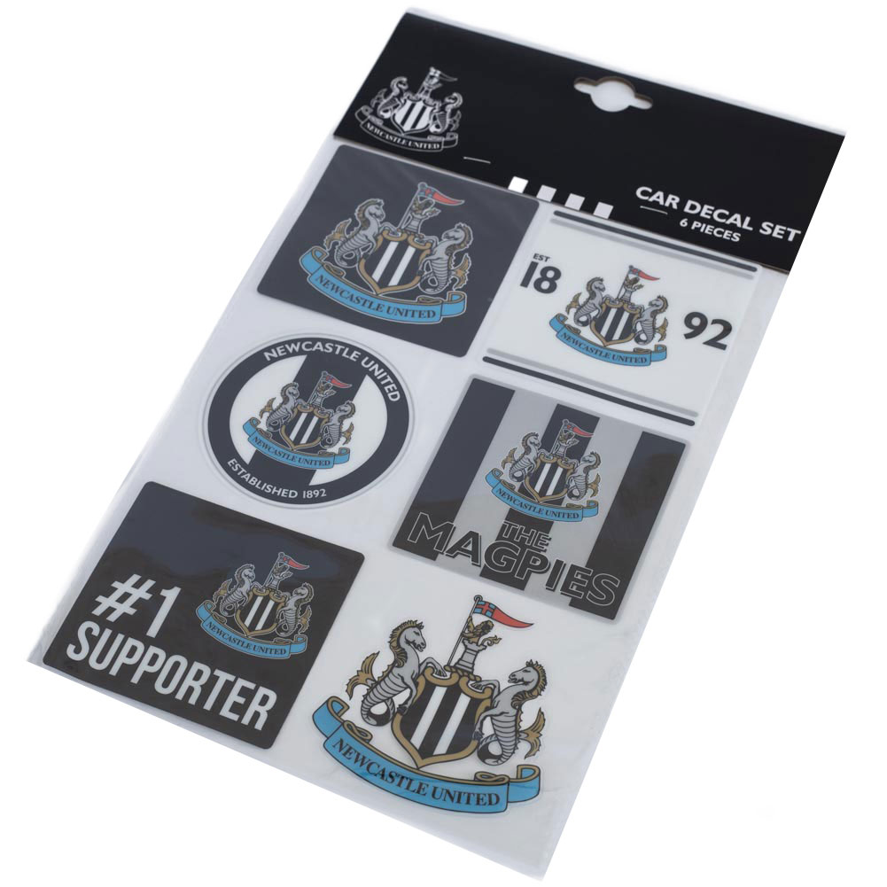 Newcastle United FC 6 Assorted Car Decal Set - Image 3