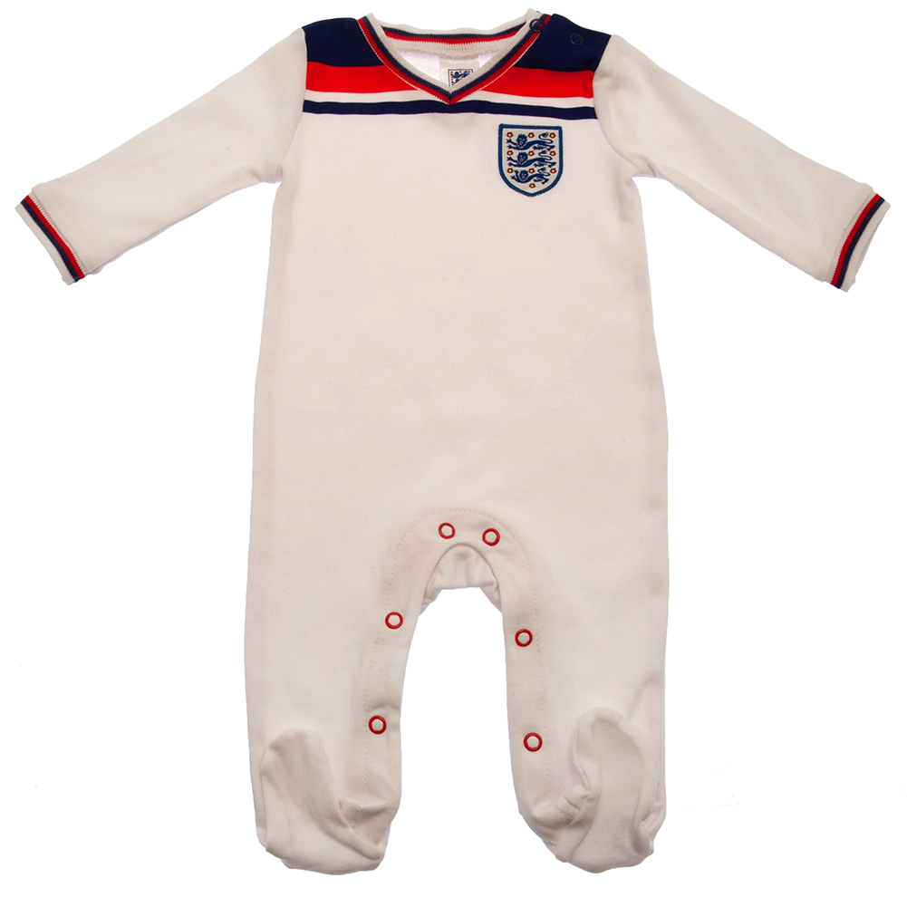 England FA 3/6 Months 1982 World Cup Retro Sleepsuit