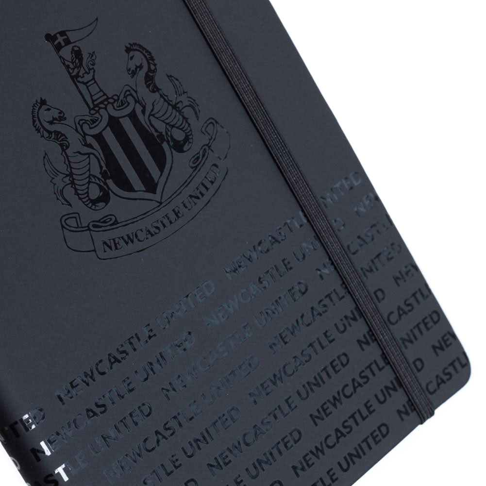 Newcastle United FC Faux Leather A5 Embossed Crest Notebook - Image 3