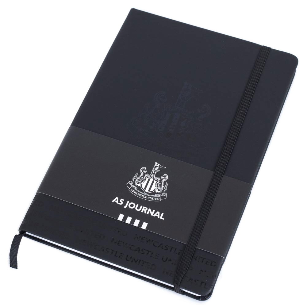 Newcastle United FC Faux Leather A5 Embossed Crest Notebook - Image 5