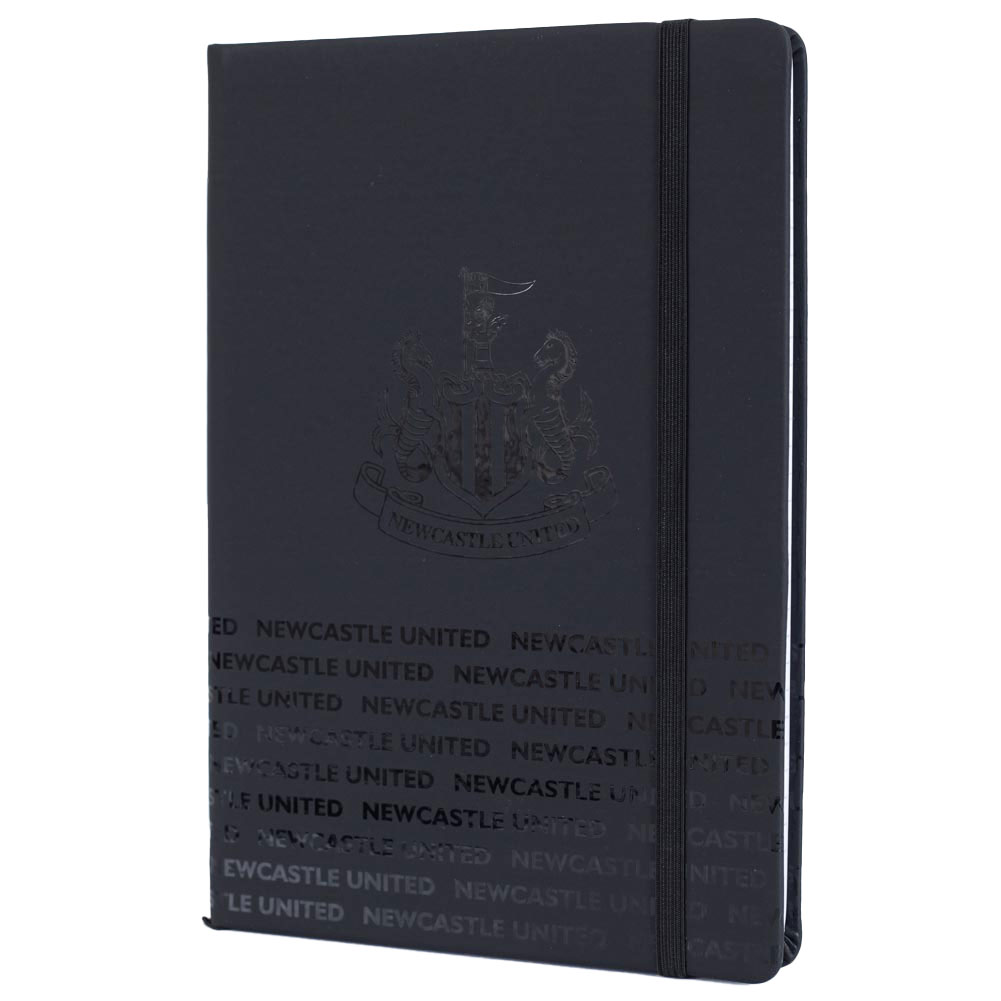Newcastle United FC Faux Leather A5 Embossed Crest Notebook