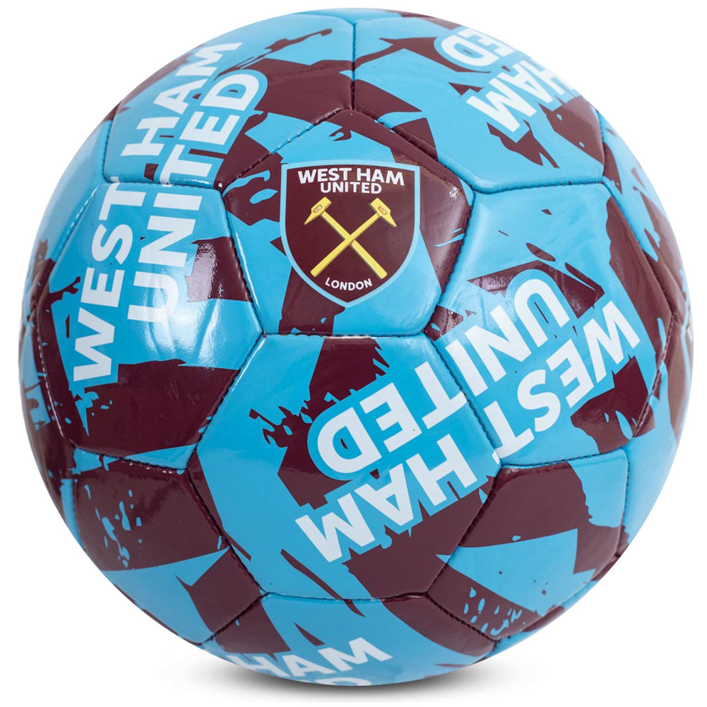 West Ham United FC Size 5 - 26 Panel Crest Graffiti Design Football - Image 2